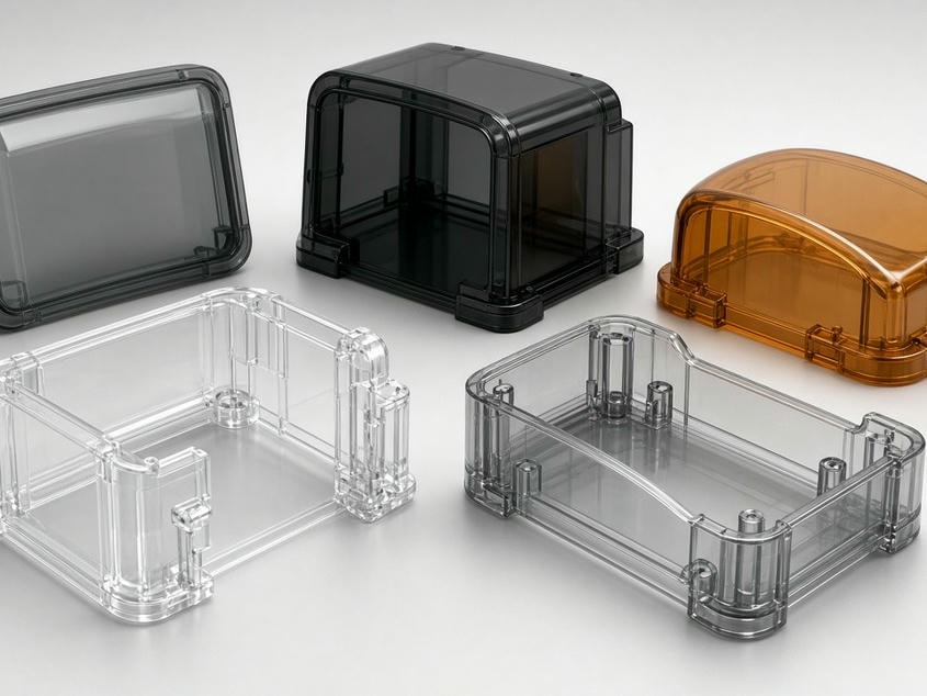 Polycarbonate injection molded component